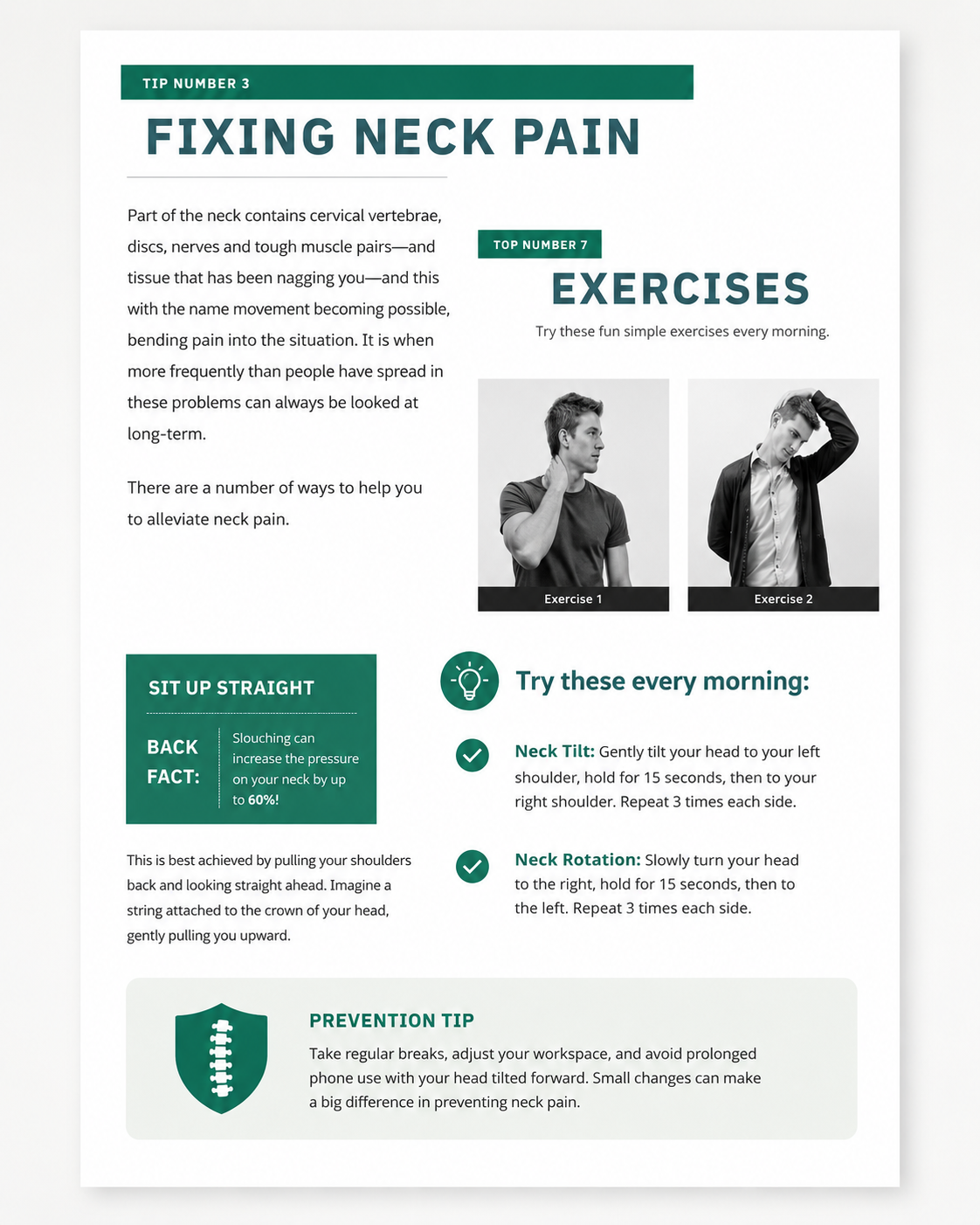 Neck Exercise Guide